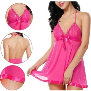 Pink Frock Style Babydoll Chemise